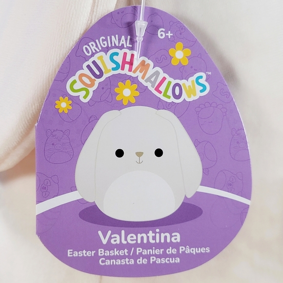 Squishmallow Valentina the Bunny 11" Easter Basket Toy Plush NWT - Picture 5 of 6
